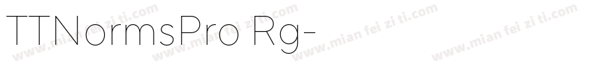 TTNormsPro Rg字体转换